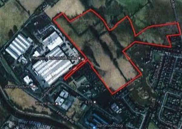 The proposed site of Wrightbus' new Ballymena development. INLT-08-700-con