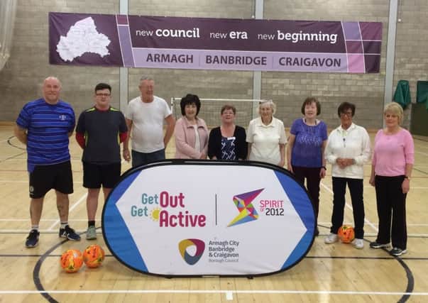 There was a great turnout for the first Walking Football session at Banbridge Leisure Centre.