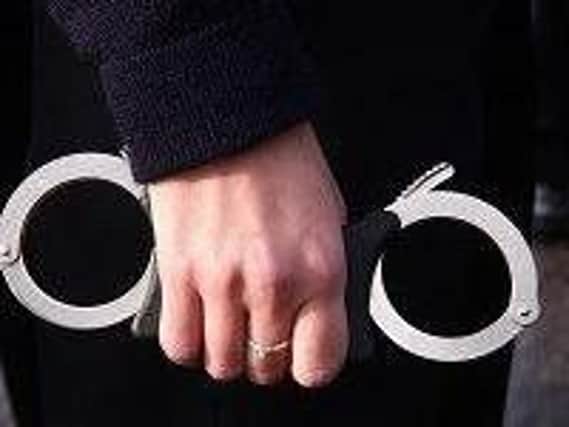 The man arrested in Larne accused the officer of locking his handcuffs too tightly