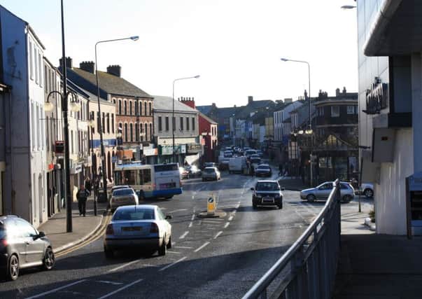 Strabane town centre, west Co Tyrone