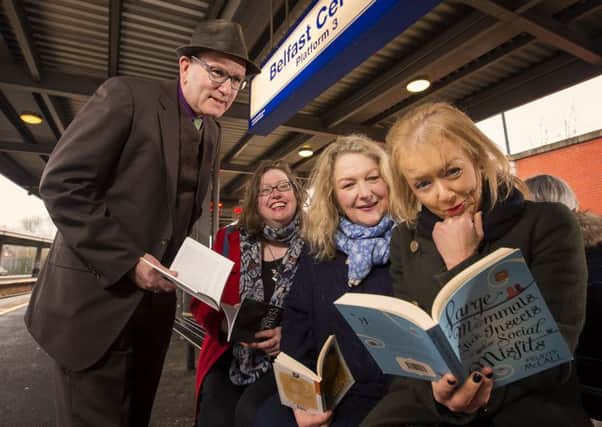 As part of the celebrations for International WomenÃ¢Â¬"s Day on 8th March, 50 female writers from Northern Ireland will travel to the Irish WritersÃ¢Â¬" Centre in Dublin on 11th March, supported by National Lottery funding through the Arts Council of Northern Ireland.  Here they will  join a gathering of women in a joint day-long readathon complemented by an in-train literary recital on the Translink Belfast to Dublin Enterprise train as they travel.  In addition, over 150 female writers from Northern Ireland will take part in a series of free literary events taking place across the region including readings, bookshop appearances and library events, with the aim of inspiring people to read and champion the work of local women writers.  Organised by Women Aloud NI, events begin on 7th March.  Pictured launching the Irish WritersÃ¢Â¬" Centre initiative is Damian Smyth, head of literature, Arts Council, with writers, Joanne Zebedee, Anne McMaster and Felicity McCaul.  Visit www.womenaloudni.com for full details.