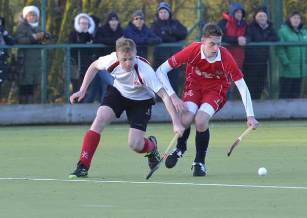 Andy McWhirter (right) scored twice for Cookstown