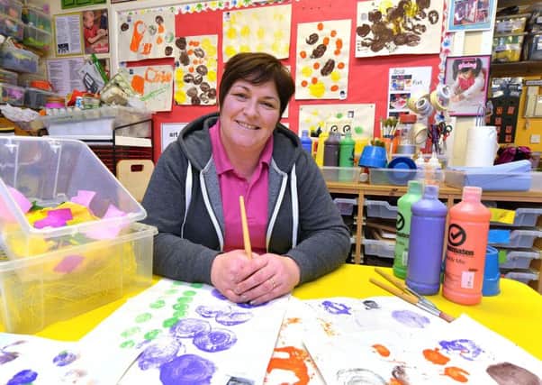 iAndrea Robinson, a teacher in the Nursery Unit at St Patrick's Primary School, Aghacommon, Derrymacash, has been shortlisted for the NI Nursery Teacher of The Year Award. Andrea will be attending the equivalent of the' Oscars' for the teaching profession in the Crowne Plaza Hotel Belfast on March 18th. INLM10-201.