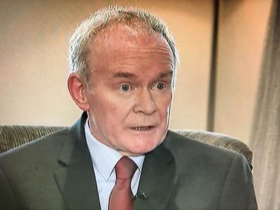 Martin McGuinness after he resigns