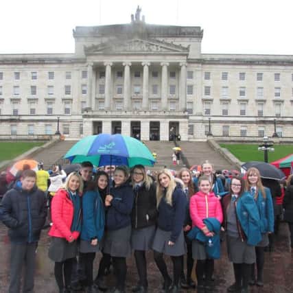 March 2017 is Integrated Education Month and a group of students from North Coast Integrated College went to Stormont with Mr. Mullan for the official launch on March 3.