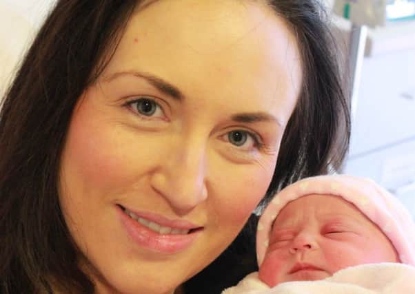 Georgina Doherty pictured with her new born daughter, Saphia Doherty.