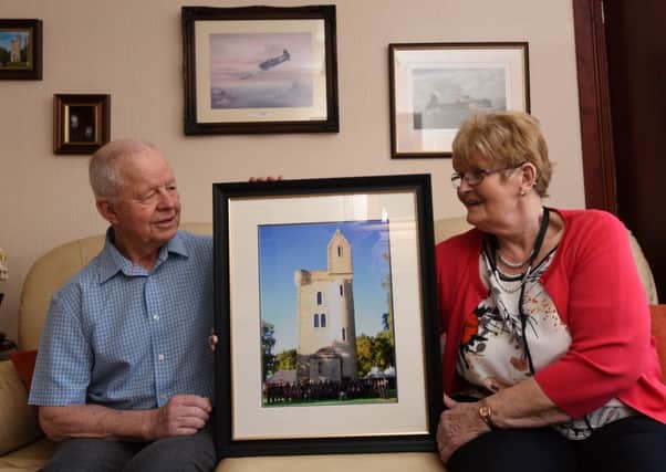 Pacemaker Press 8/3/2017 
Teddy and Phoebe Colligan who recently retired as tour guides at Ulster Tower after 15 years, Pictured at their home in  Roddens Crescent.
Pic Pacemaker
