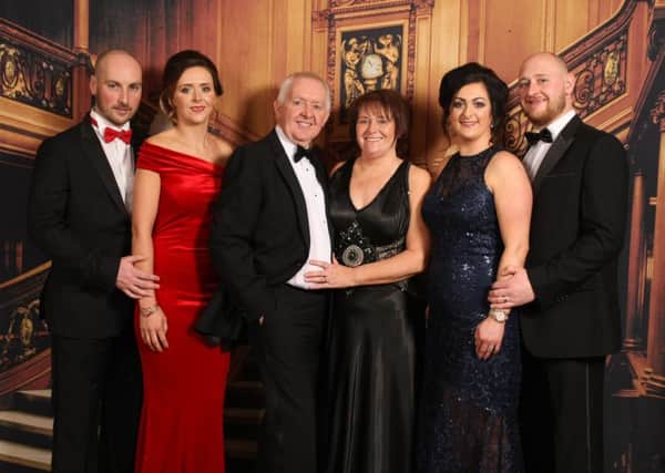 Members of the McKee family who with The Meningitis Research hosted 'Christopher's Gala 'on March 4 at the Galgorm Resort and Spa. The event was a way for the McKee family to celebrate Christopher's life as well contributing to the ongoing fight against meningitis in Northern Ireland.
