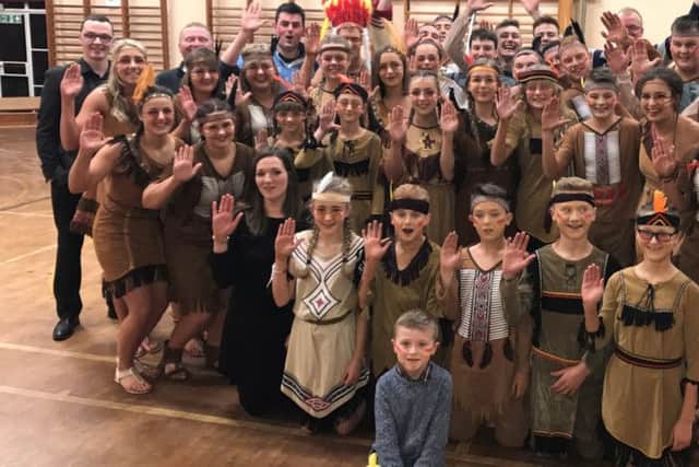 The cast of Glarryford YFCs Geronimo which has been placed in one of the five performances heading to the Gala.