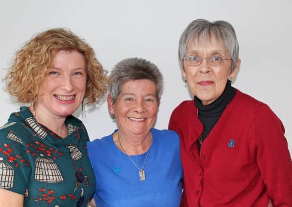 Larne women Liz Kellett, Ruth Campbell and Yvonne Hirst volunteer Side by Side people with dementia.