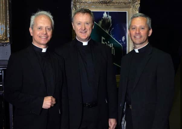 Singing  Priests  Fr. Eugene O'Hagan , Fr David Delargy and  Fr. Martin O'Hagan.