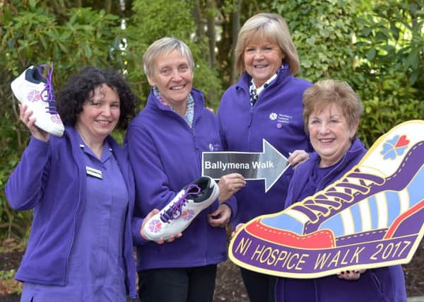 Rosemary Moore and Pat Cole (Ballymena Support Group) and Olivia Nash (Hospice Vice President) are going the distance this year by participating in the Ballymena Hospice Walk on Saturday 10th June.