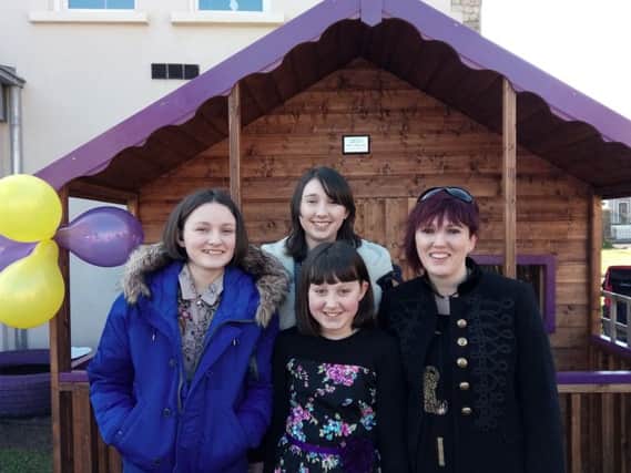 Carla, Keeva, Tierna and Patricia Smith at the official opening of Jim's House in memory of their dad and husband.