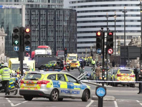 Emergency services personnel were quick to respond to the terror attack in Westminster.