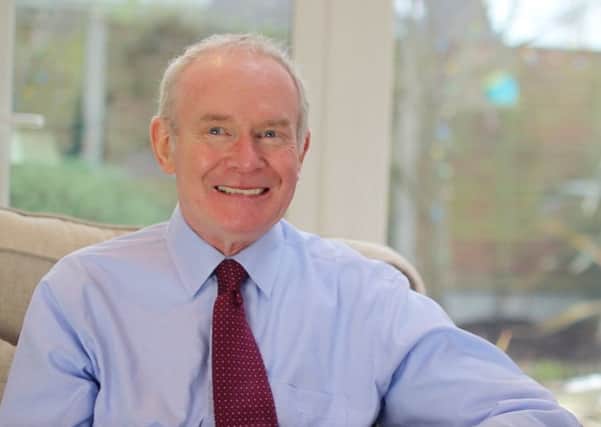 Martin McGuinness pictured at home at the start of February 2017.