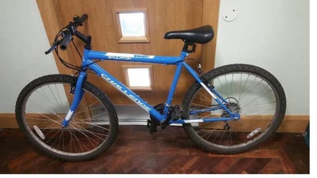 The bike was recovered from the Hawthorn Grove area of Carrick. INCR 14-798-COON