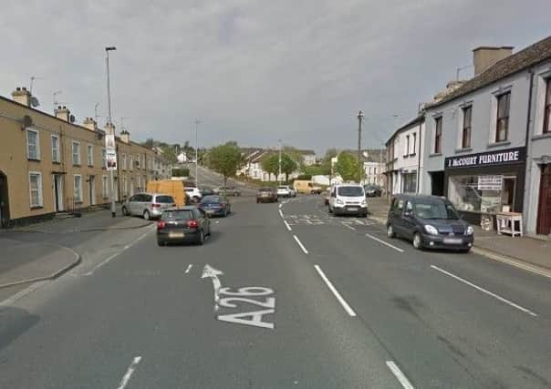 The A26 at Dromore Street, which narrows from two lanes into one near the junction with Ballymoney Hill. Pic by Google