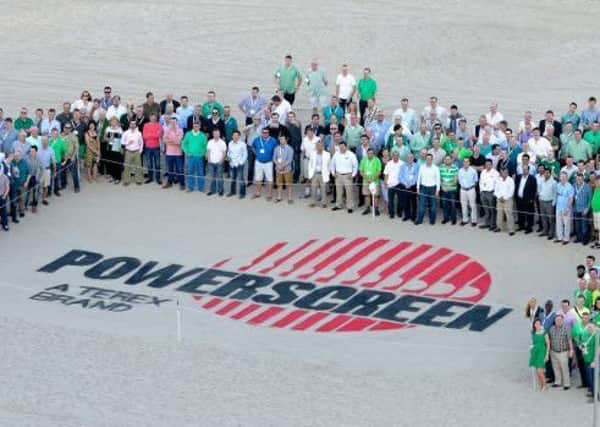 Powescreen staff at an industry event in the US