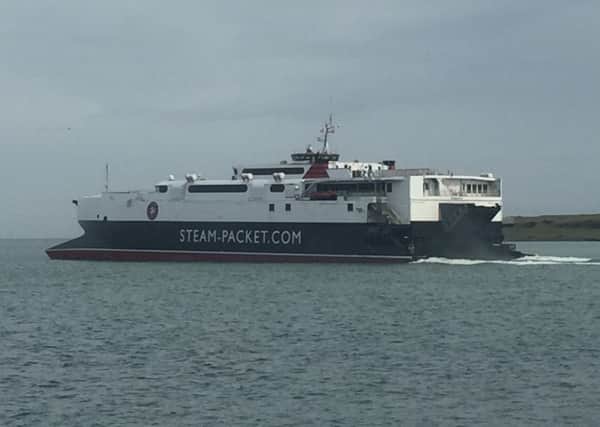 The vessel which visited Larne last week