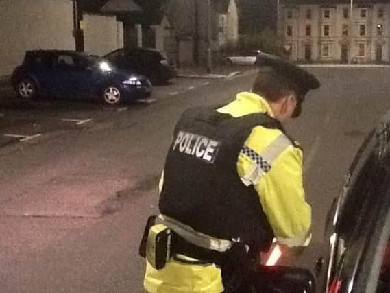 Local Neighbourhood Officer on patrol at Fairhill, Cookstown
