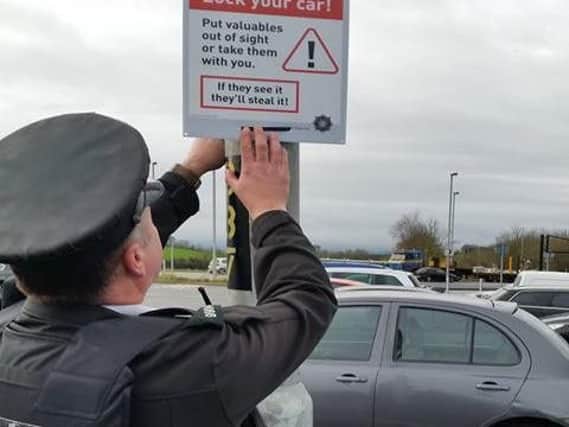 Police warn motorists not to leave valuable items in parked vehicles