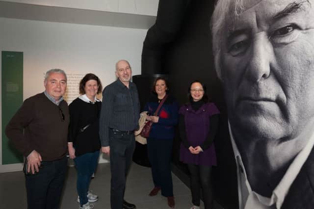 International tour operators at Seamus Heaney HomePlace, Bellaghy.
