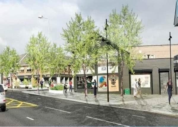 An artist's impression of the projected look of the Antrim Road/Carnmoney Road junction.