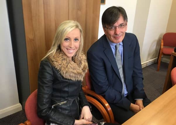 Carla Lockhart MLA with the Southern Trust Chief Executive