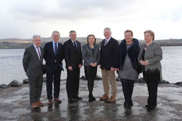 International Fund for Ireland board members: Billy Gamble, Paddy Harte, Dr Adrian Johnston (Chairman of the Fund), Dorothy Clarke, Allen McAdam, Siobhan Fitzpatrick and Hilary Singleton.


Photo Lorcan Doherty Photography