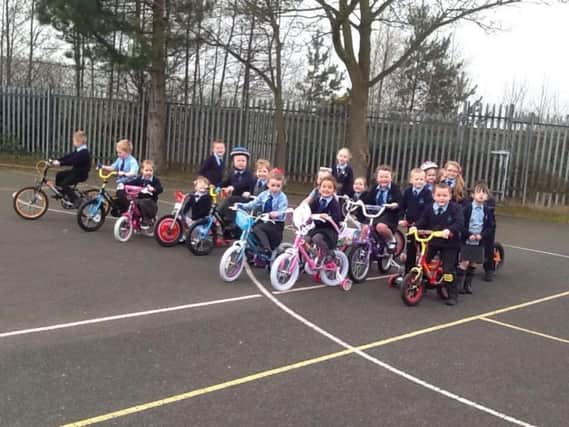 Carrick Central - one of 10 East Antrim schools to take part in the Big Pedal competition