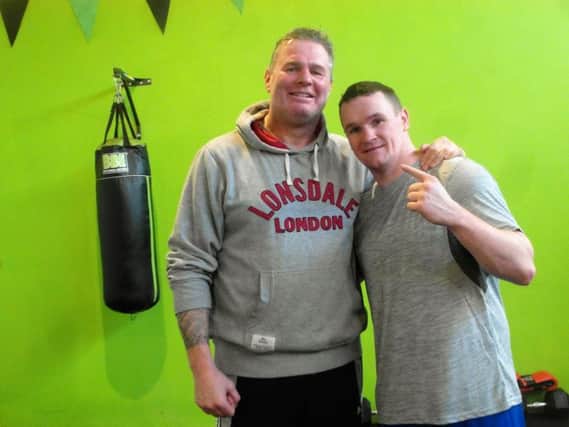Former world cruiserweight champion, Glenn McCrory and Derry's Sean McGlinchey who makes his pro debut on Saturday night.