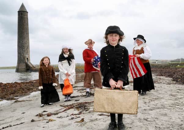 Press Release image  Press Eye - Belfast Northern - Ireland - 14th April 2017   This year marks the 300th anniversary of the FriendsÃ¢Â¬" Goodwill shipÃ¢Â¬"s voyage to America. It left Larne with 52 people on board in 1717. Mid and East Antrim Borough Council is hosting the FriendsÃ¢Â¬" Goodwill Festival, with four days of events for all the family, including outdoor music concerts, barbecues, historical re-enactments and American-themed sports displays, to commemorate the courage and legacy of all those on board the FriendsÃ¢Â¬" Goodwill.  Kevin Wilson, Ann Mayne, Blair Mayne, Aeona Boyd, and Tyler Boyd are pictured in Larne preparing for the FriendsÃ¢Â¬" Goodwill Festival.  The festival will take place from Thursday 18 May until Sunday 21 May. More information at www.midandeastantrim.gov.uk/friendsgoodwill  Photo by Darren Kidd / Press Eye.