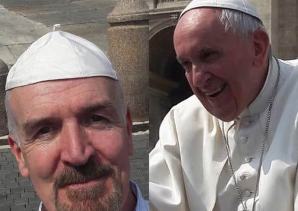 Tyrone man Dan O'Neill had a surprise interaction with the Pope in Rome