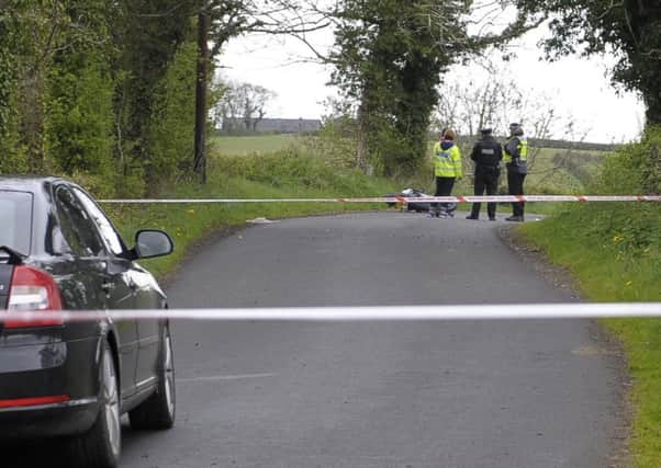 The scene at the fatal accident on Ballymacanellan Road, near Gilford Â©Edward Byrne Photography INBL1717-201EB