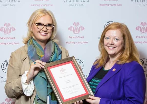 Alyson Hogg pictured with Rose Mary Stalker, Chair of Princes Trust NI.
