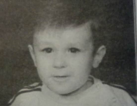 Callum Marshall from Coleraine who was entered into the Times Bonny Baby competition in June 1998.
