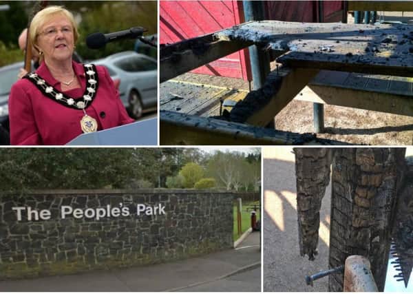 Mid and East Antrim Mayor Audrey Wales said the vandals destroyed a very important resource for children