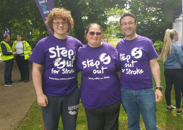 Participants in last year's Step Out For Stroke at Antrim Castle. (Submitted Picture).