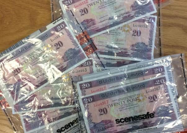 Fake cash found by PSNI in Lurgan