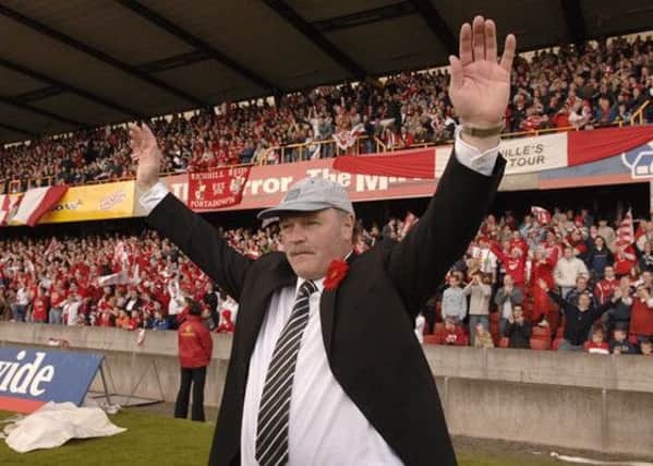 Ronnie McFall at the Irish Cup Final in 2005.