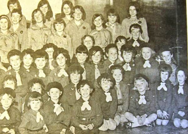 Members of Lisburn Cathedral Girl Guide Company and Brownie Pack at their annual parent night in 1969