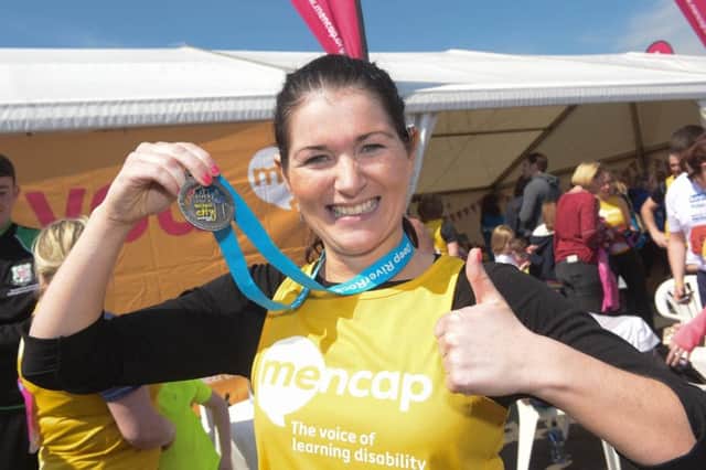 Emma Coney completes Belfast Marathon.