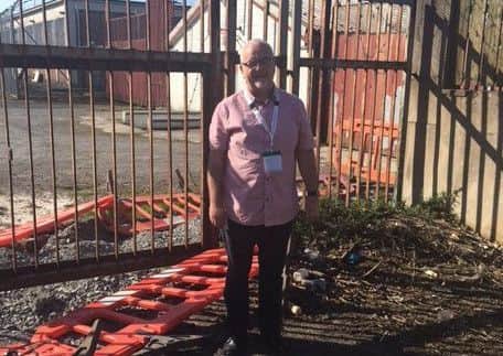 Liam Mackle calling for the opening of the road in the Kitchen Hill area.