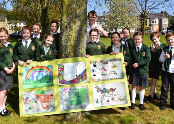 Gracehill Primary School and their artwork display