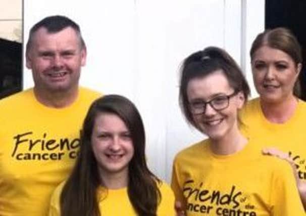 The McKeown family from Larne are putting their best feet forward as they get set to step out at Friends of the Cancer Centres Belvoir Park Forest Walk in Belfast on Saturday, June 3.