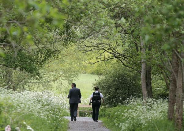 Corcrain Community Woodland in Portadown where police are investigating the death of a 15-year-old girl . 

Picture by Jonathan Porter/PressEye.com