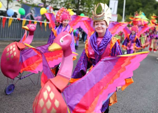Colourful and creative costumes were the order of the day for the Mayor's Carnival Parade. Pic Steven McAuley/McAuley Multimedia