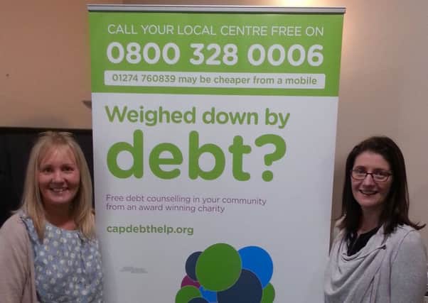 Wendy Davison (centre manager) and Sharon Farquhar (debt coach), Christians Against Poverty, Larne.
