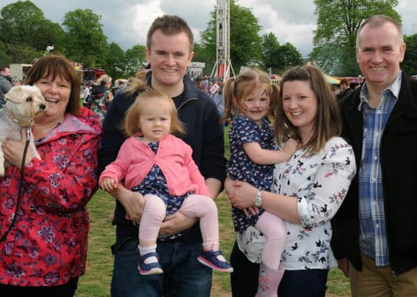 Alderman Stephen Martin (Deputy Mayor) pictured with his wife Joanna and their children Emily and Imogen.  Also included are Stephens parents Peter and Rosemary and the family dog Daisy.