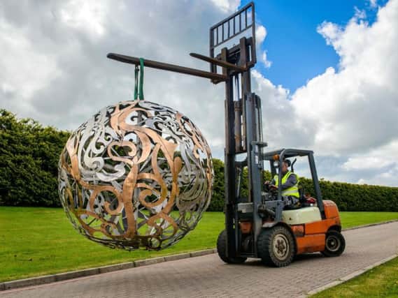 The new public artwork which will be going up in Magherafelt shortly